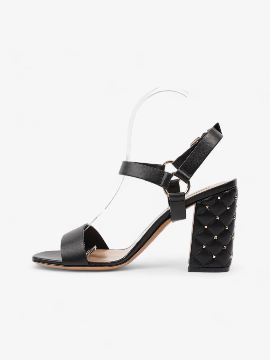 Valentino Rockstud Sandals 80 Black Leather EU 37 UK 4 Image 3