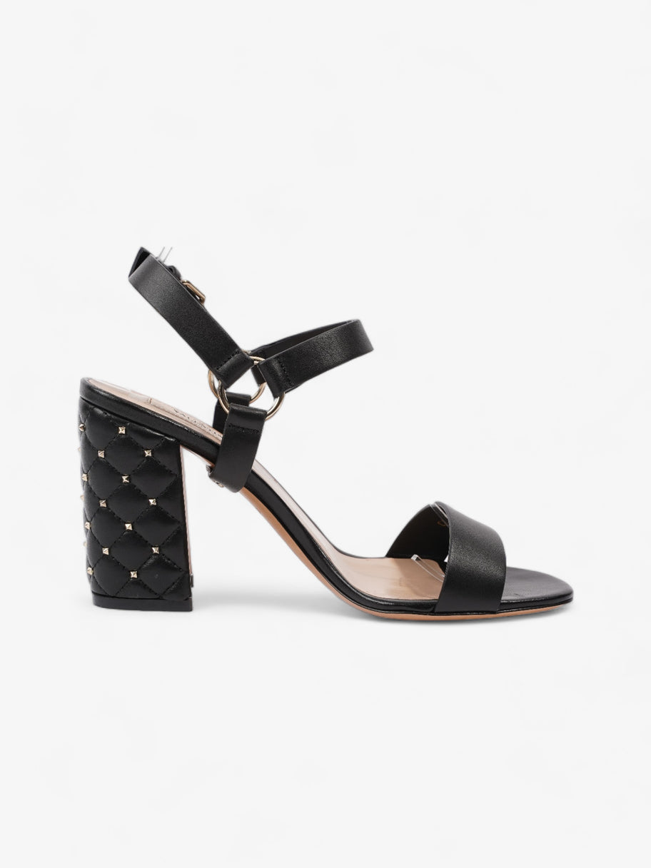 Valentino Rockstud Sandals 80 Black Leather EU 37 UK 4 Image 4