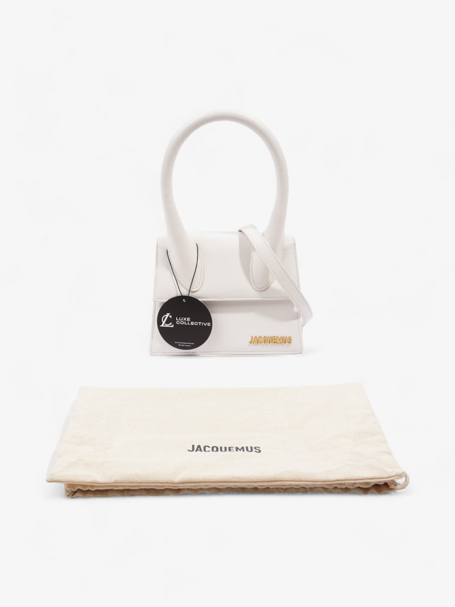 Jacquemus Le Chiquito Moyen White Leather Image 8