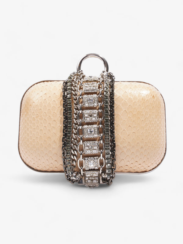 Jimmy Choo Clutch Beige Python