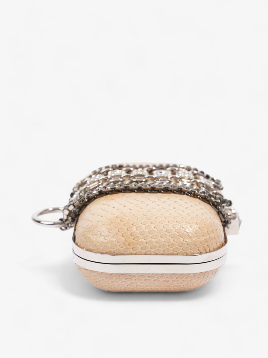 Jimmy Choo Clutch Beige Python Image 7