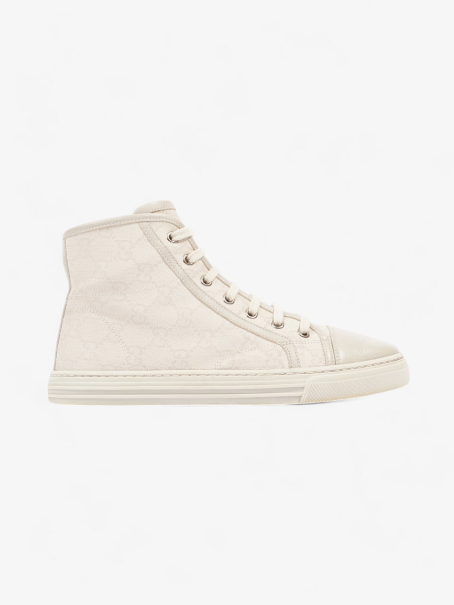 Gucci GG Monogram High-Top Sneakers Beige  Canvas EU 38 UK 5 Image 1