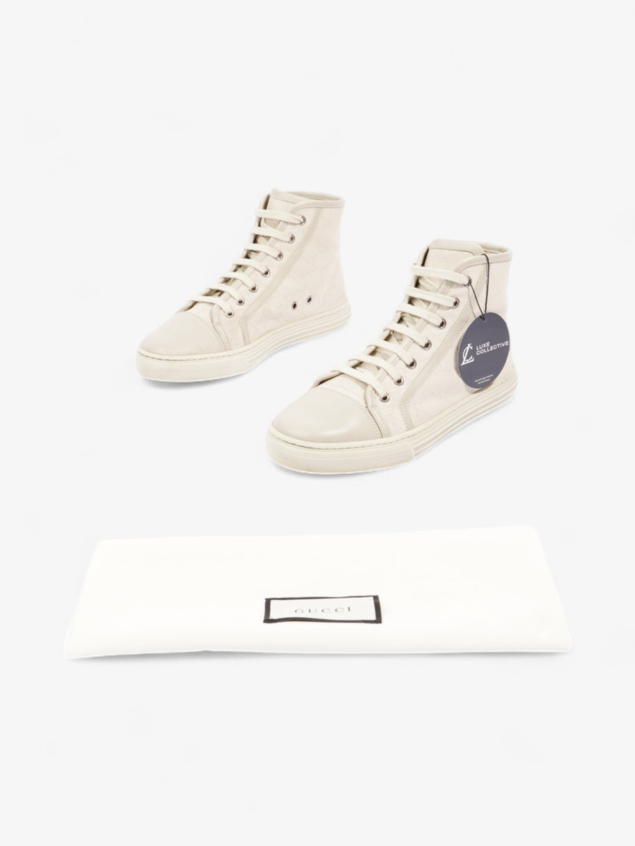 Gucci GG Monogram High-Top Sneakers Beige  Canvas EU 38 UK 5 Image 10