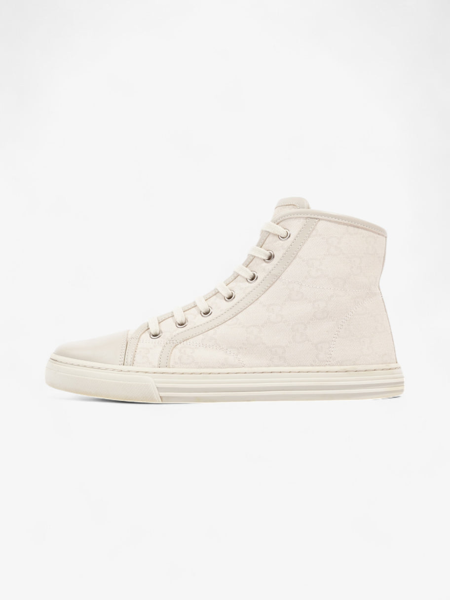 Gucci GG Monogram High-Top Sneakers Beige  Canvas EU 38 UK 5 Image 5