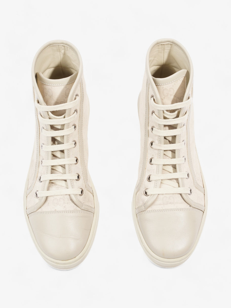 Gucci GG Monogram High-Top Sneakers Beige  Canvas EU 38 UK 5 Image 8