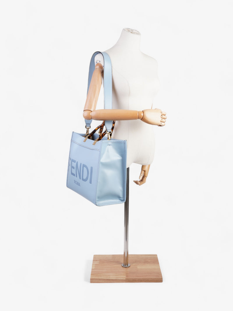  Fendi Sunshine Baby Blue Leather Large