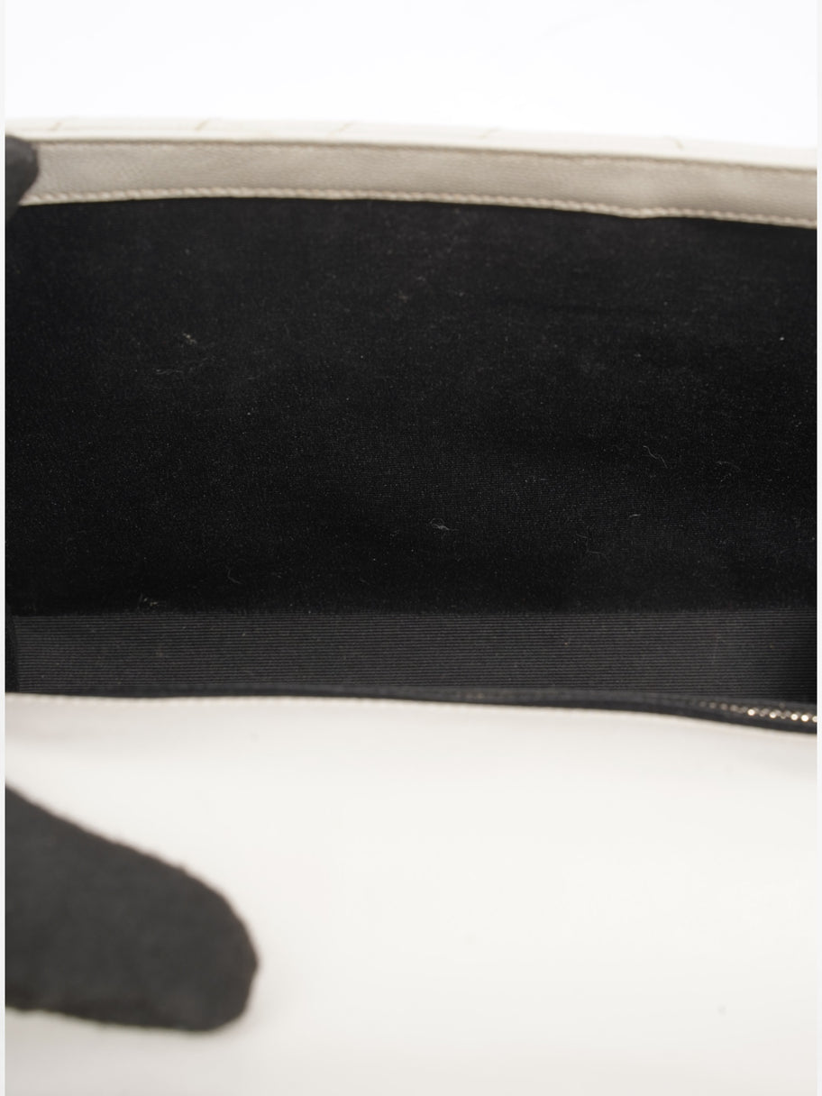 Saint Laurent Envelope Grey Leather Large Image 10