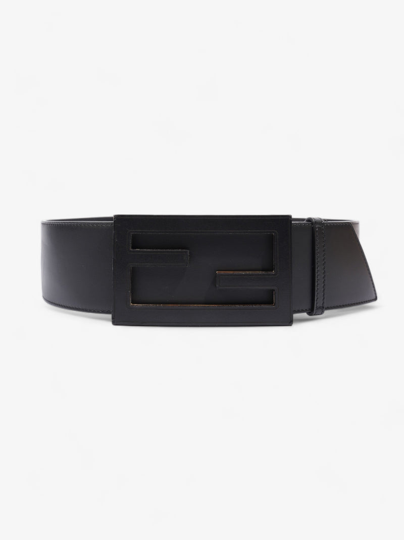  Fendi FF Belt Black Leather 75cm 30