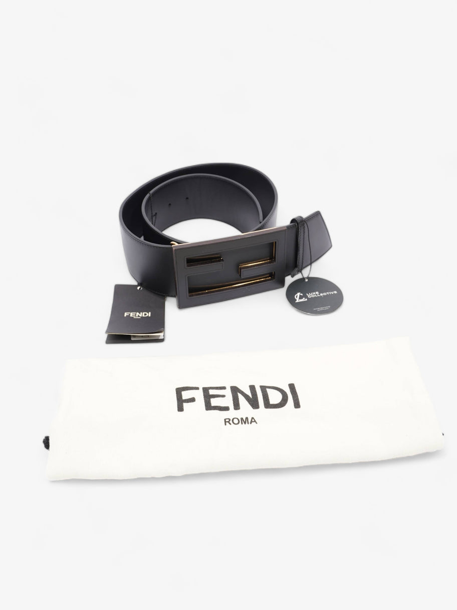 Fendi FF Belt Black Leather 75cm 30