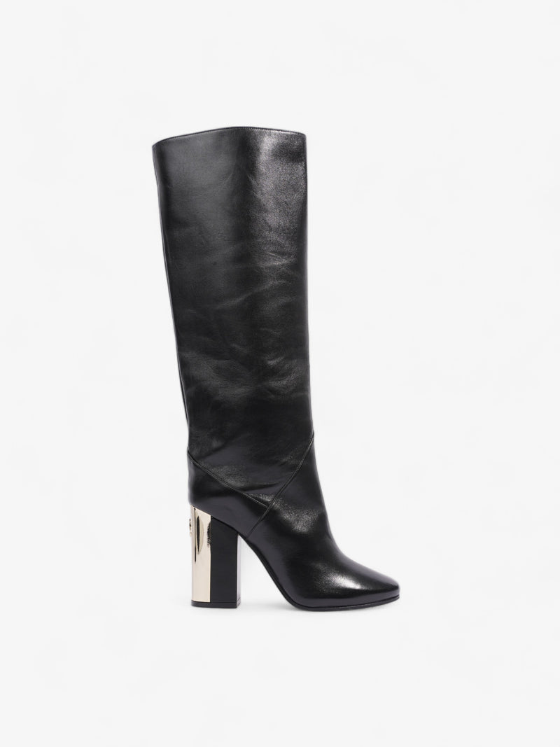  Jimmy Choo Rydea Boot 100 Black Leather EU 38 UK 5