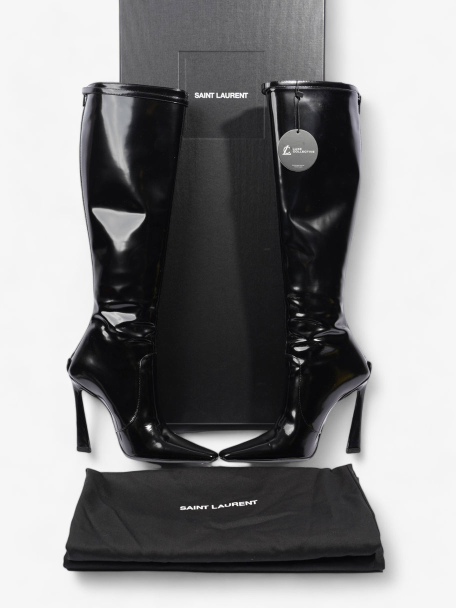 Saint Laurent Tess Boot 110 Black Patent Leather EU 40 UK 7 Image 8