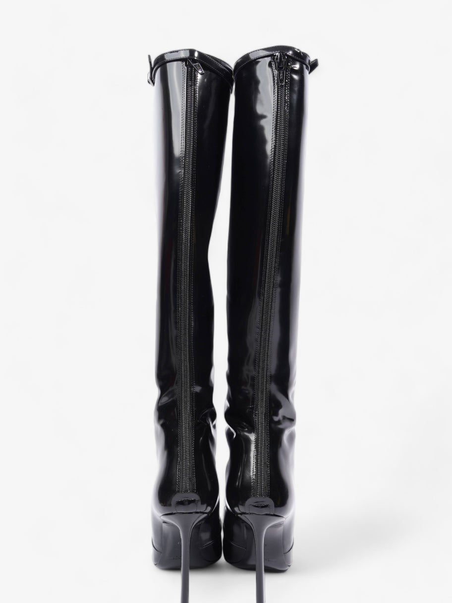 Saint Laurent Tess Boot 110 Black Patent Leather EU 40 UK 7 Image 6