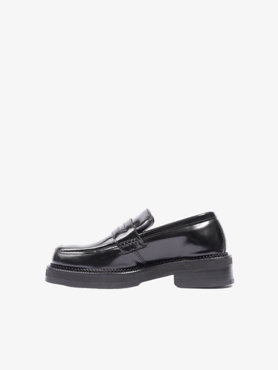 Square-toe Polished Loafers Black Calfskin Leather EU 40 UK 7 Image 3