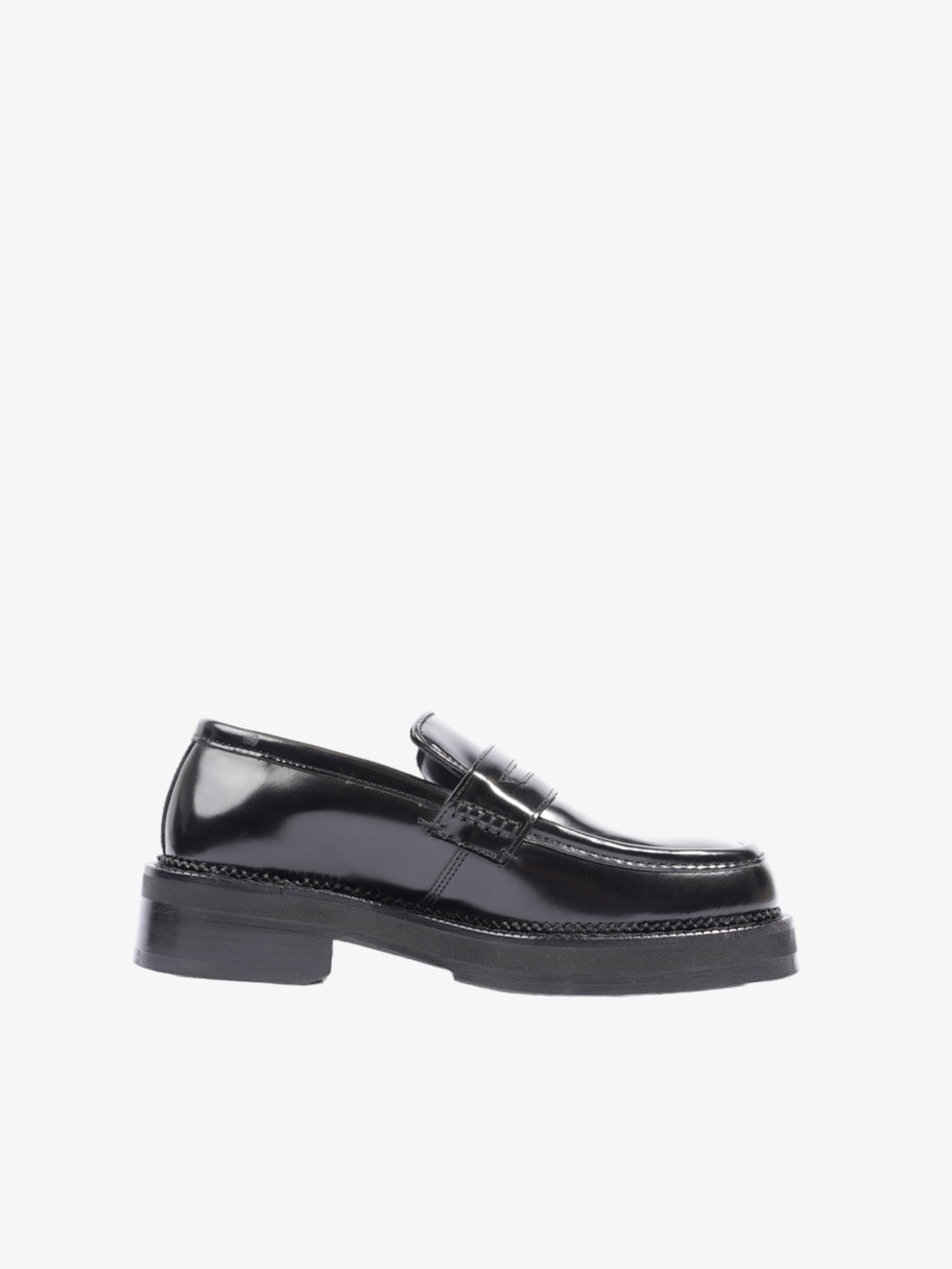 Square-toe Polished Loafers Black Calfskin Leather EU 40 UK 7 Image 4