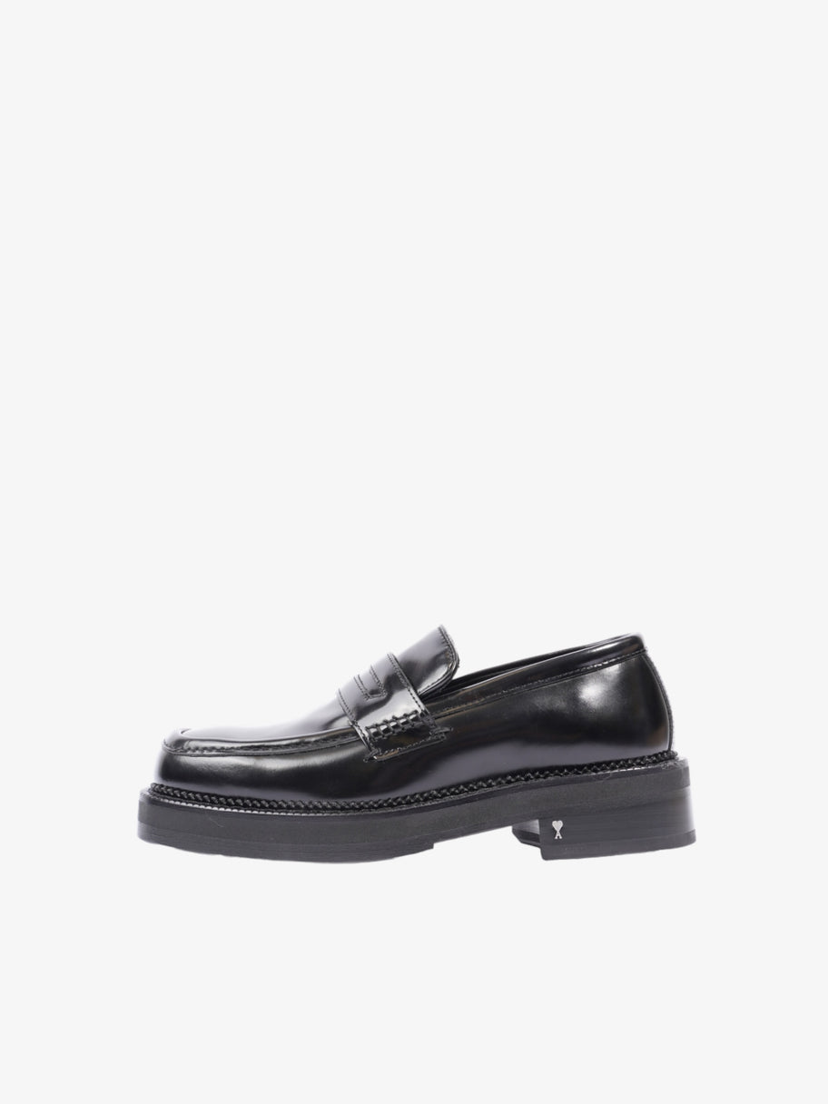 Square-toe Polished Loafers Black Calfskin Leather EU 40 UK 7 Image 5