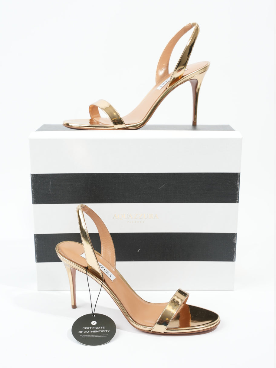 So Nude Sandal 85mm Gold Patent Leather EU 40.5 UK 7.5 Image 11