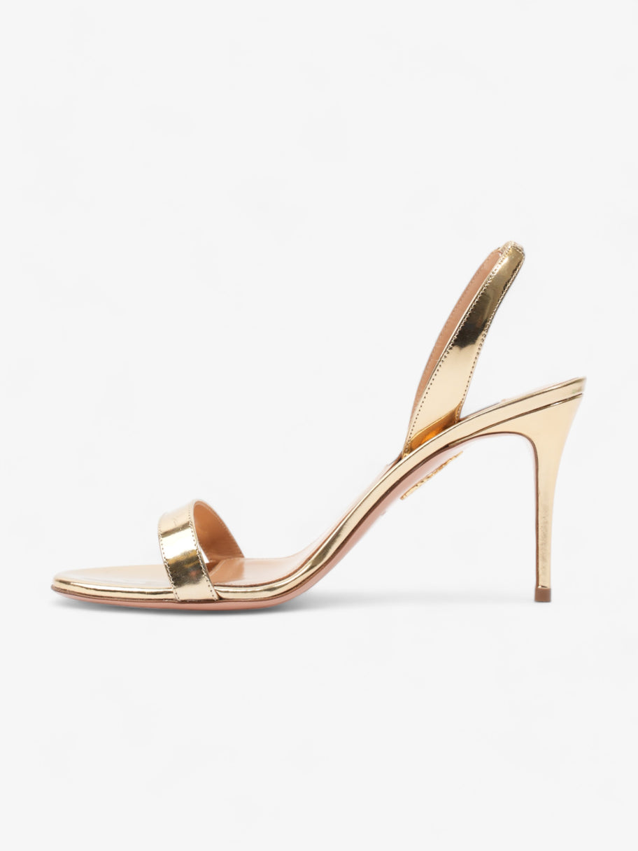 So Nude Sandal 85mm Gold Patent Leather EU 40.5 UK 7.5 Image 3