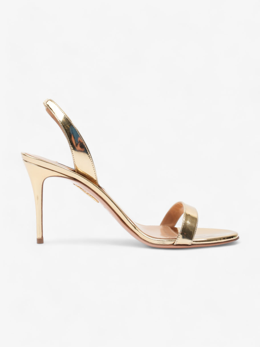 So Nude Sandal 85mm Gold Patent Leather EU 40.5 UK 7.5 Image 4