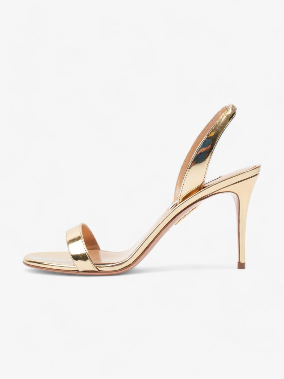 So Nude Sandal 85mm Gold Patent Leather EU 40.5 UK 7.5 Image 5