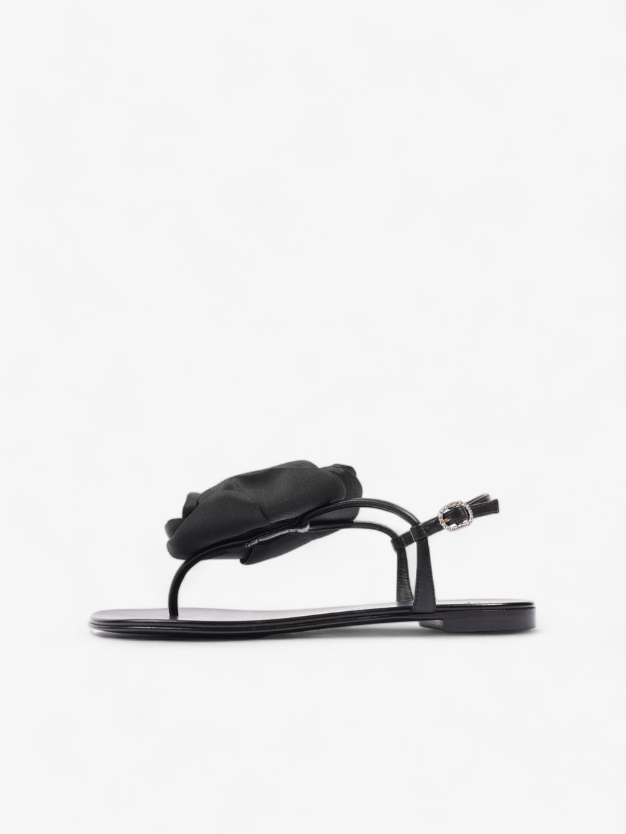 Rock 10 Infradito Rose Sandals Black Leather EU 37.5 UK 4.5 Image 5