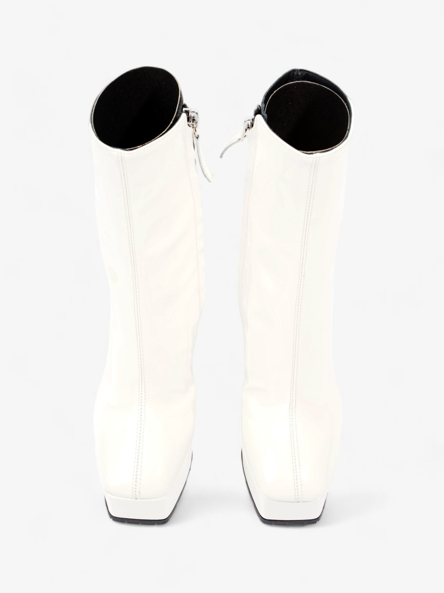 Giuseppe Zanotti Platform Heeled Boots 120mm White Patent Leather EU 36 UK 3 Image 7