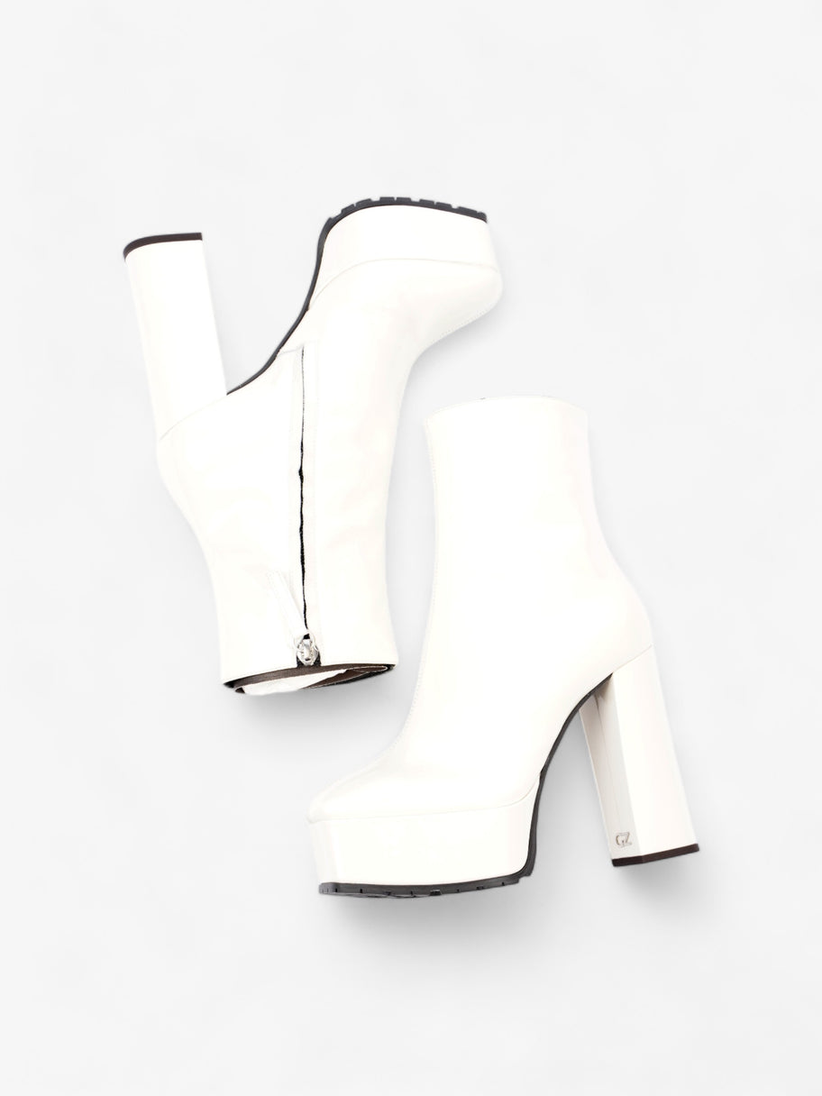 Giuseppe Zanotti Platform Heeled Boots 120mm White Patent Leather EU 36 UK 3 Image 9