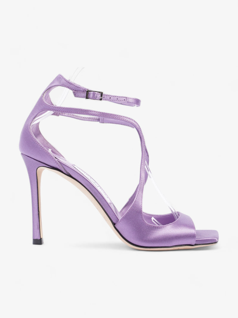  Jimmy Choo Azia 95 95mm Lilac Satin EU 38.5 UK 5.5