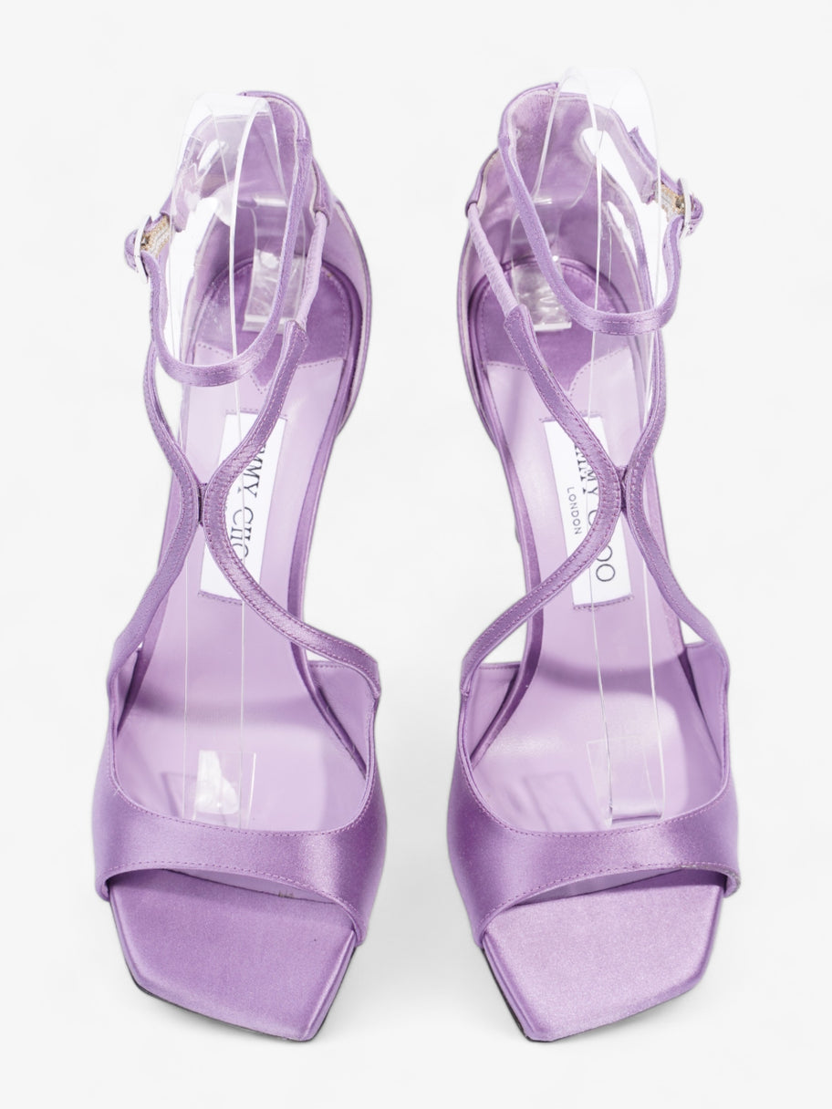 Jimmy Choo Azia 95 95mm Lilac Satin EU 38.5 UK 5.5 Image 8