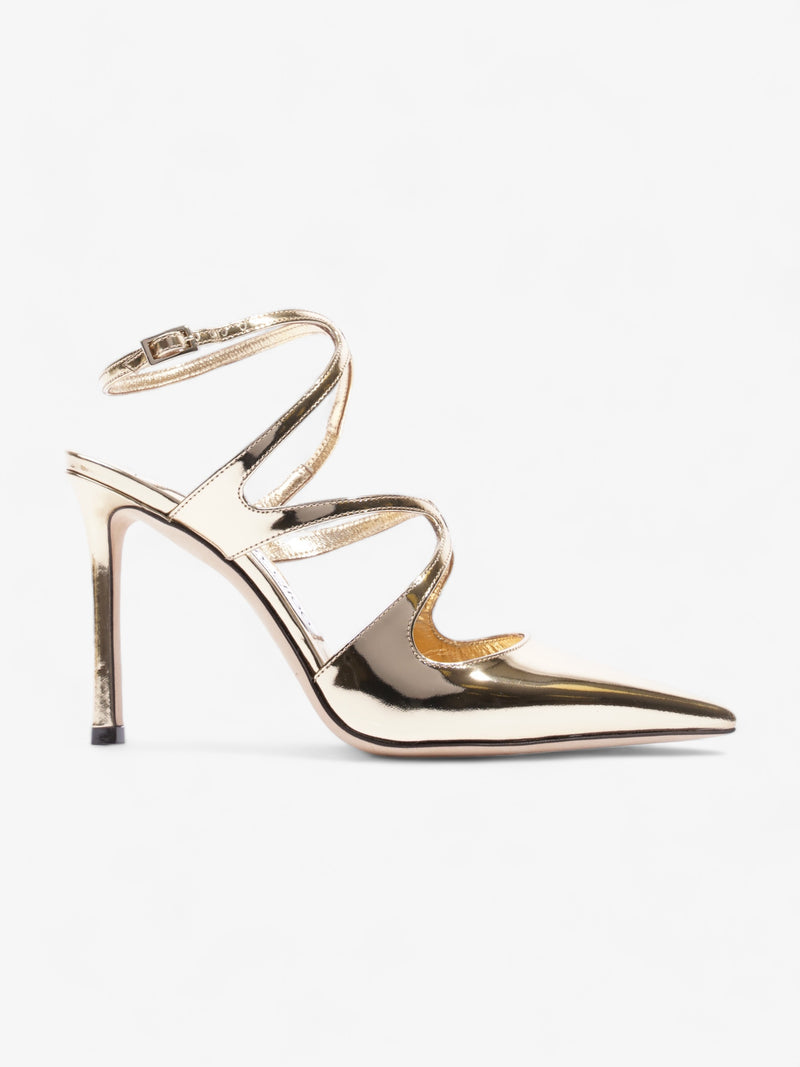  Azia Pump 95mm Gold Patent Leather EU 36 UK 3