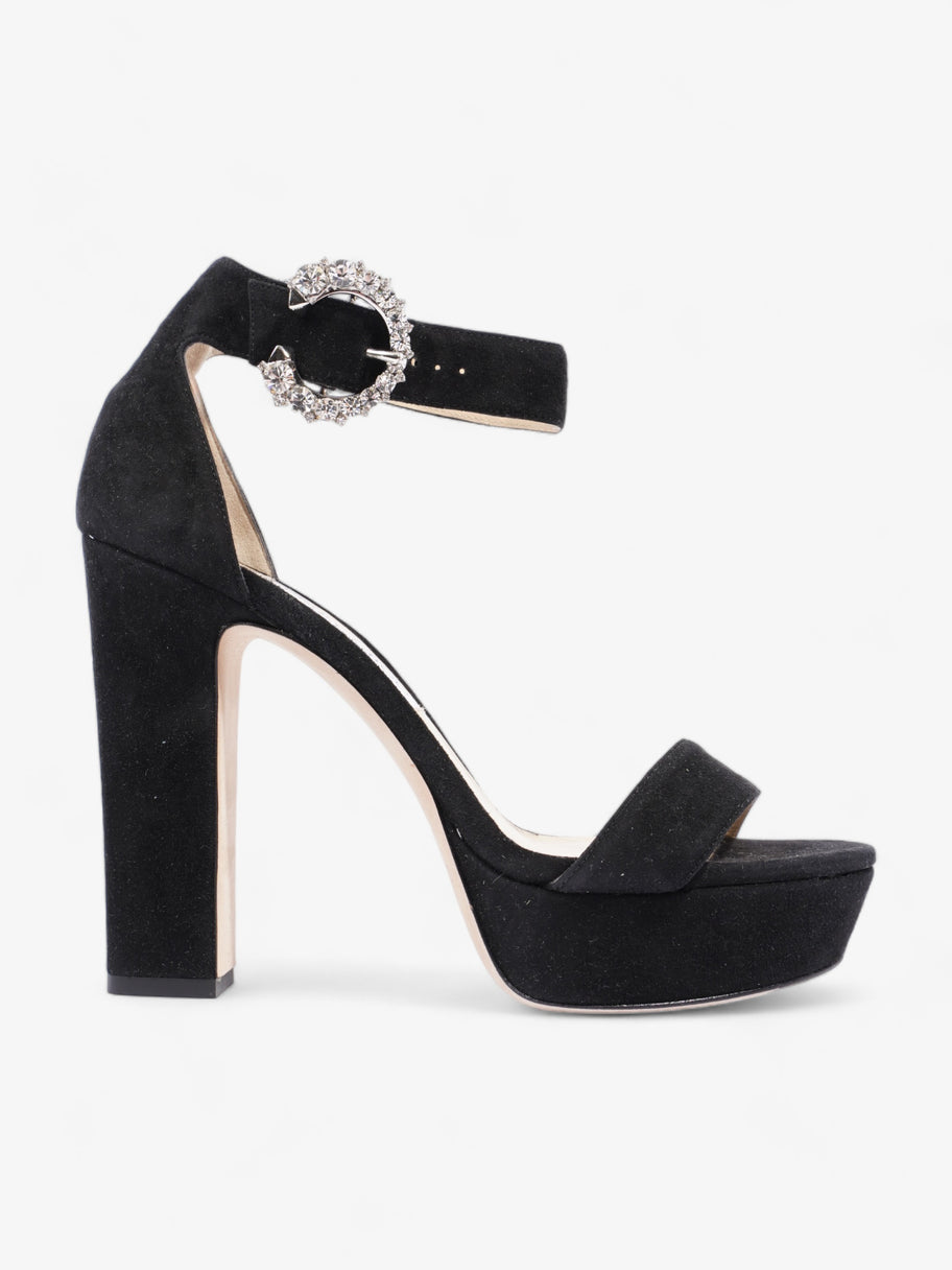 Jimmy Choo Mionne 120 120mm Black Suede EU 39 UK 6 Image 1