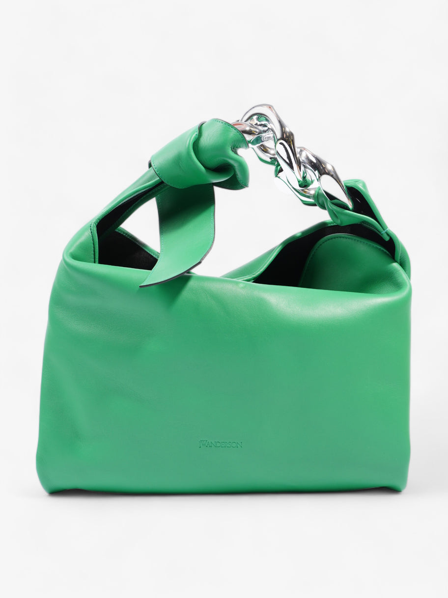 JW Anderson Chain Hobo Bag Green Leather Small Image 1