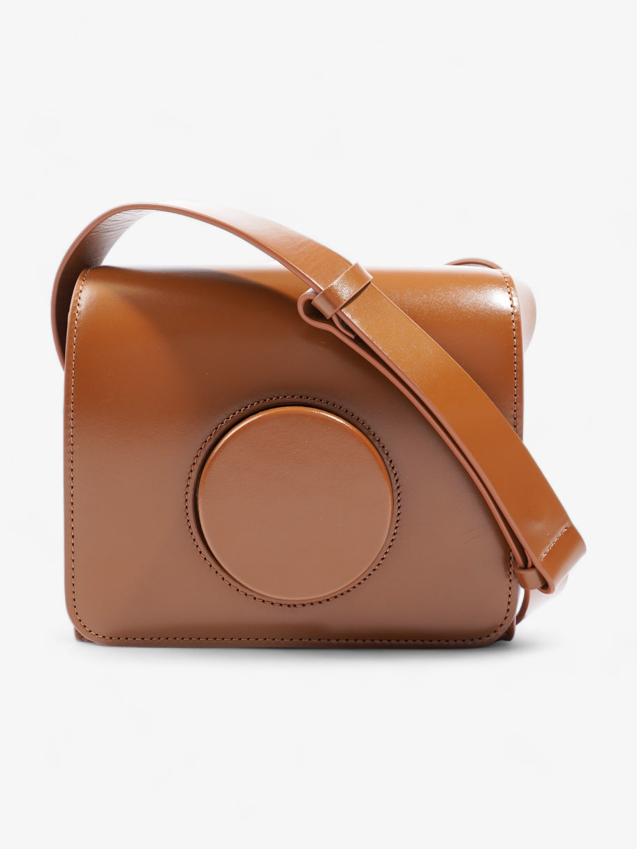 Lemaire Camera Boxy Shoulder Bag Brown Calfskin Leather Image 1