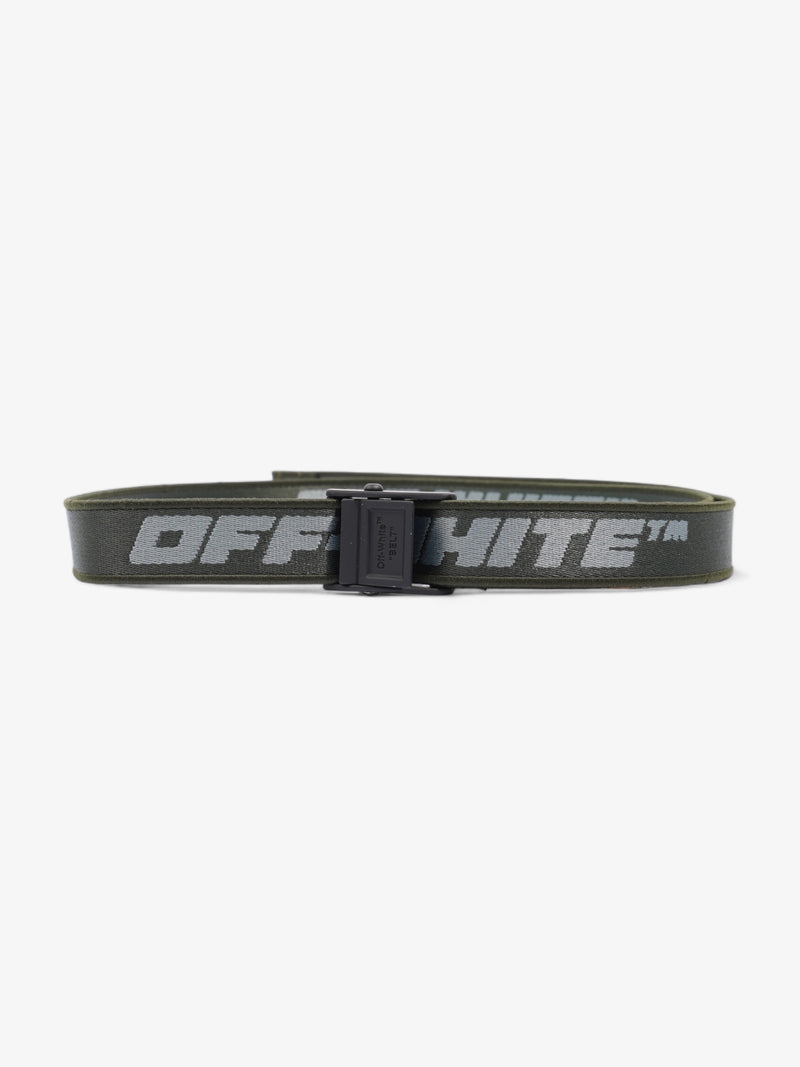  Off White Industrial Belt Green Fabric 125cm