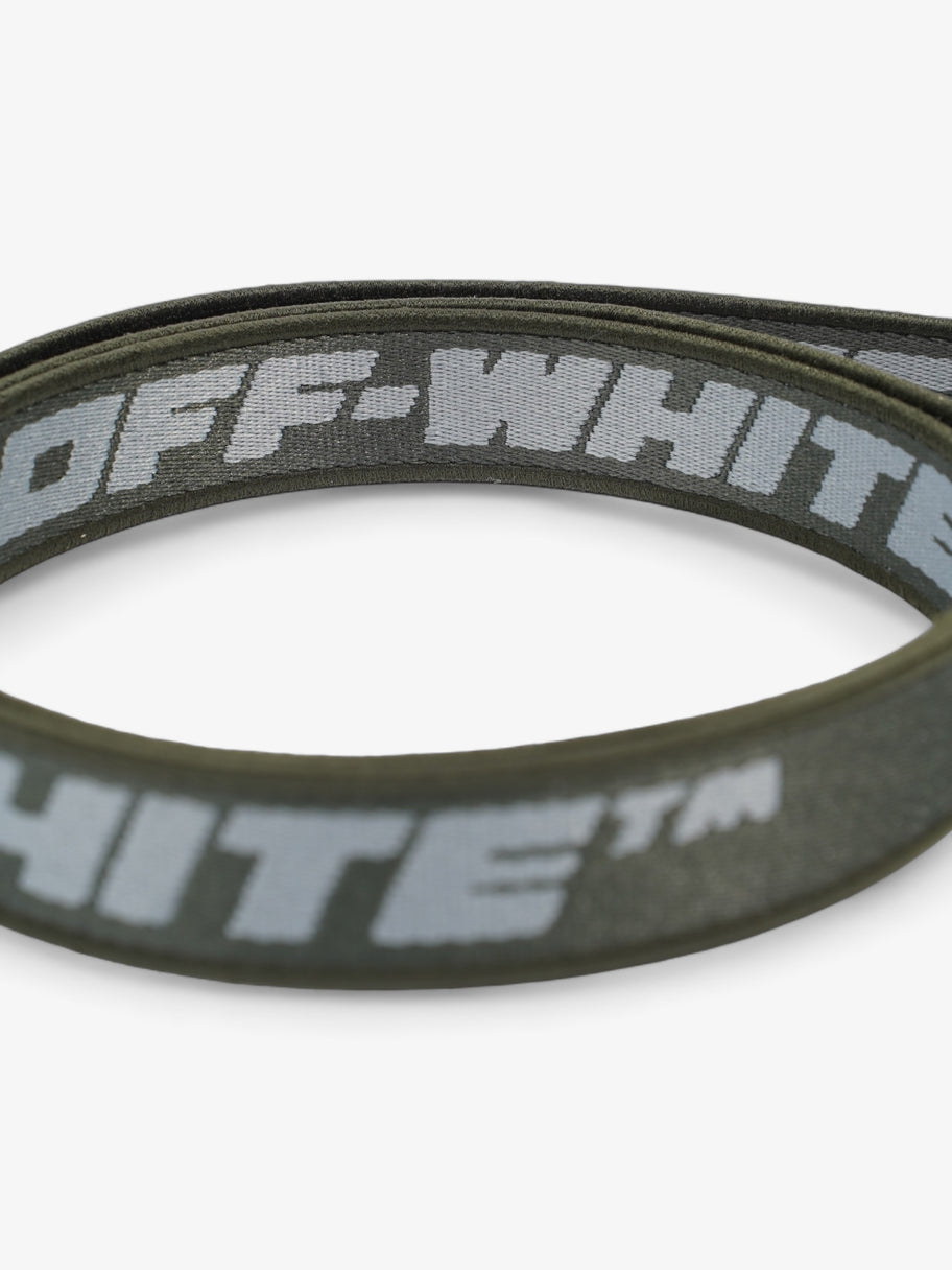 Off White Industrial Belt Green Fabric 125cm Image 5