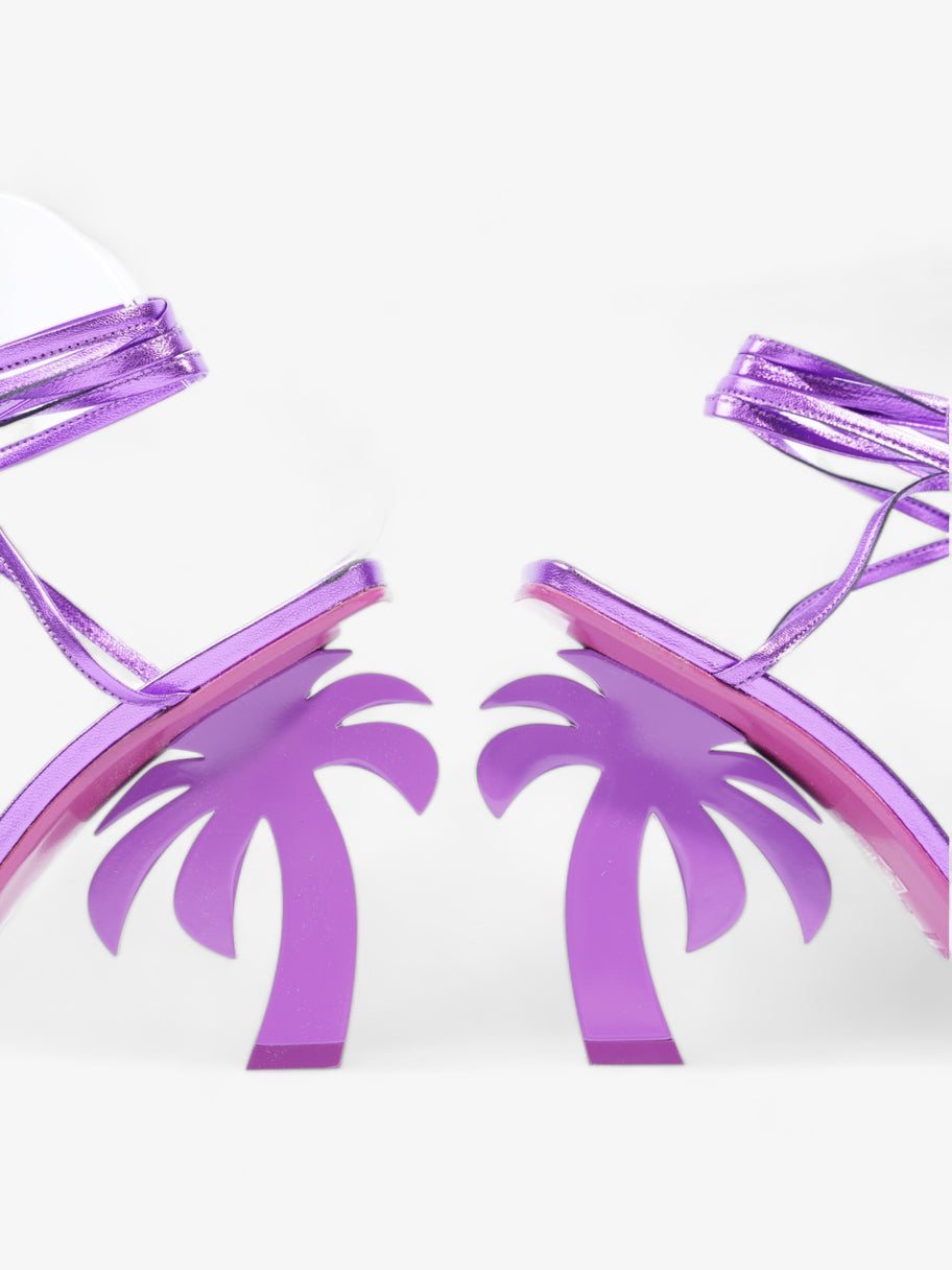 Palm Angels Beach Sandals 105mm Purple Leather EU 39 UK 6 Image 9