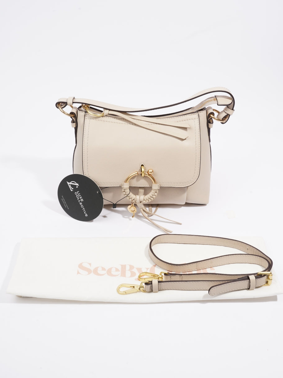 Mini Joan Crossbody Beige Leather Image 8