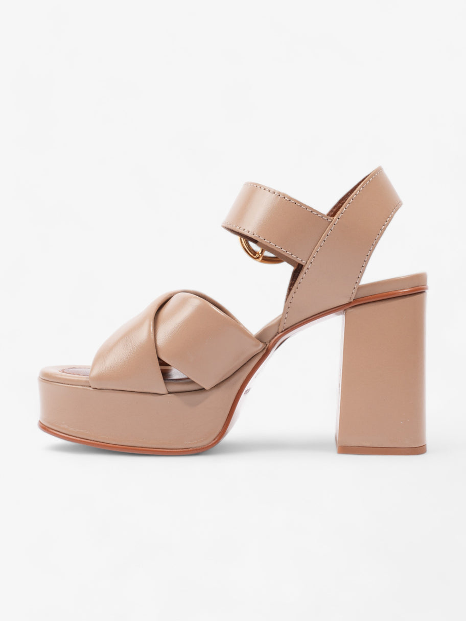 Lyna Platform Sandals 105mm Nude Leather EU 37.5 UK 4.5 Image 3