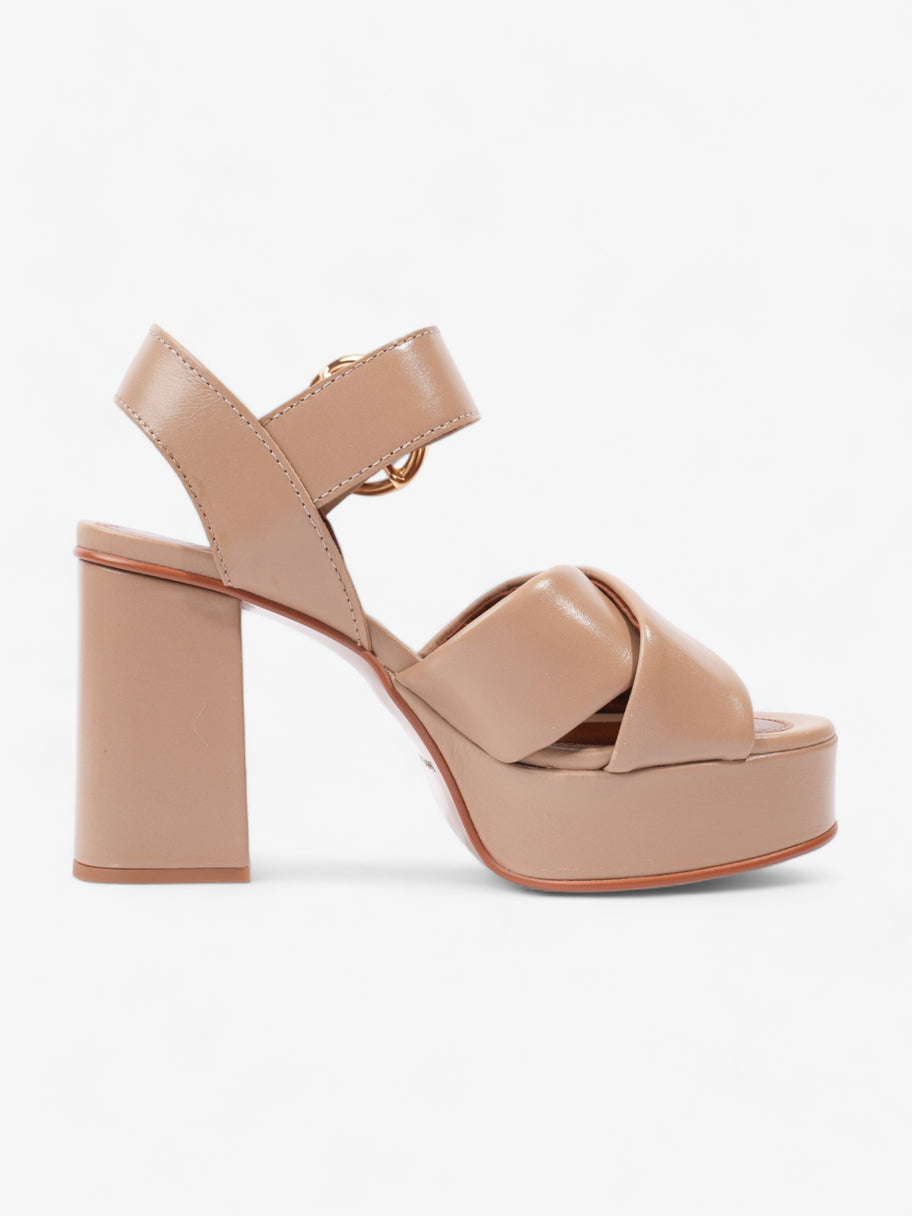 Lyna Platform Sandals 105mm Nude Leather EU 37.5 UK 4.5 Image 4