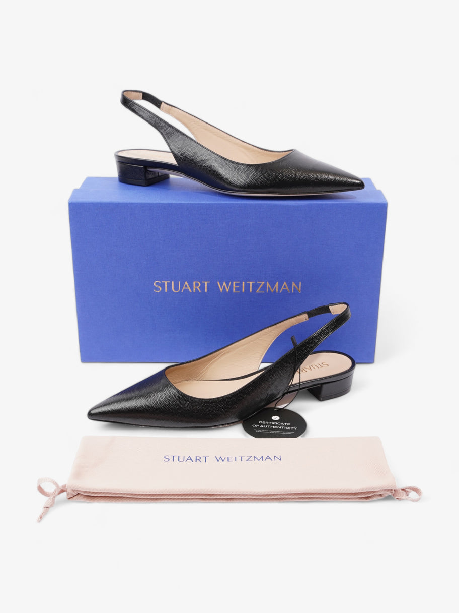 Stuart Slingback Black Leather EU 37.5 UK 4.5 Image 11