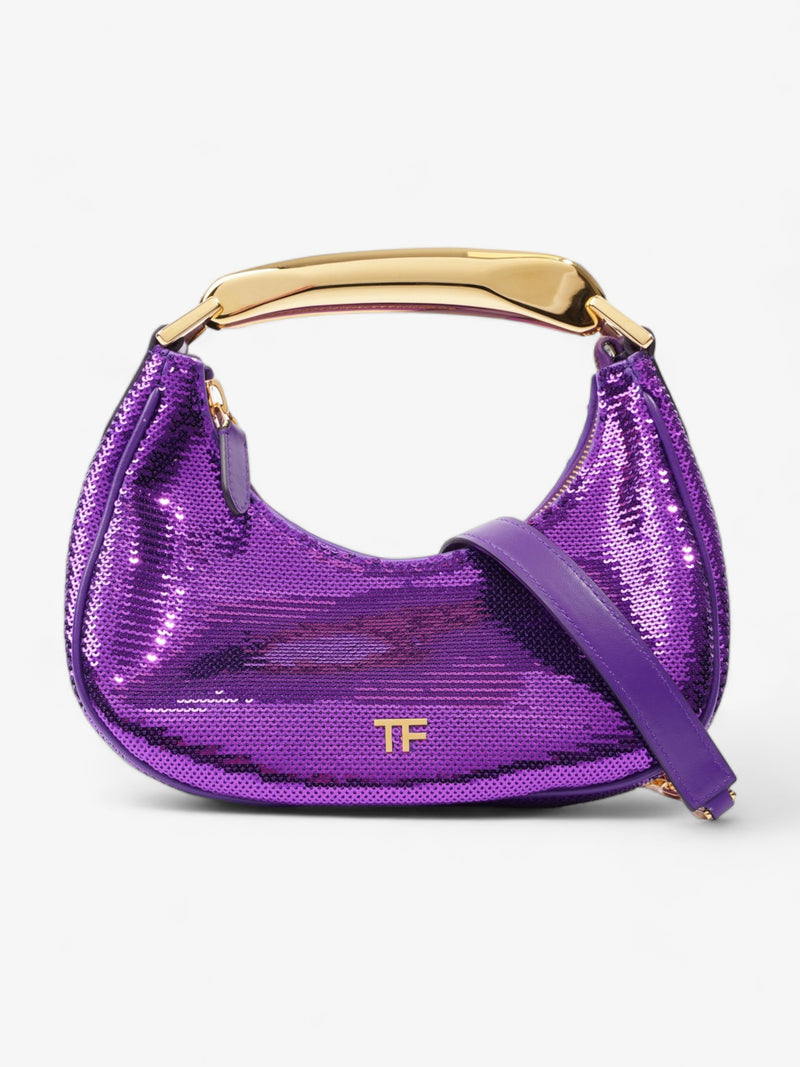  Tom Ford Mini Bianca Tote Bag  Purple Sequin