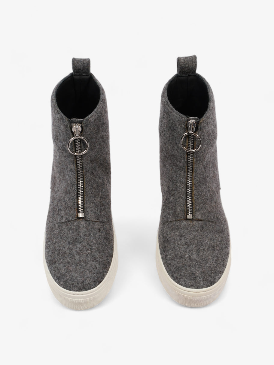 Celine Zip Up Sneaker Grey Wool EU 40 UK 7 Image 8