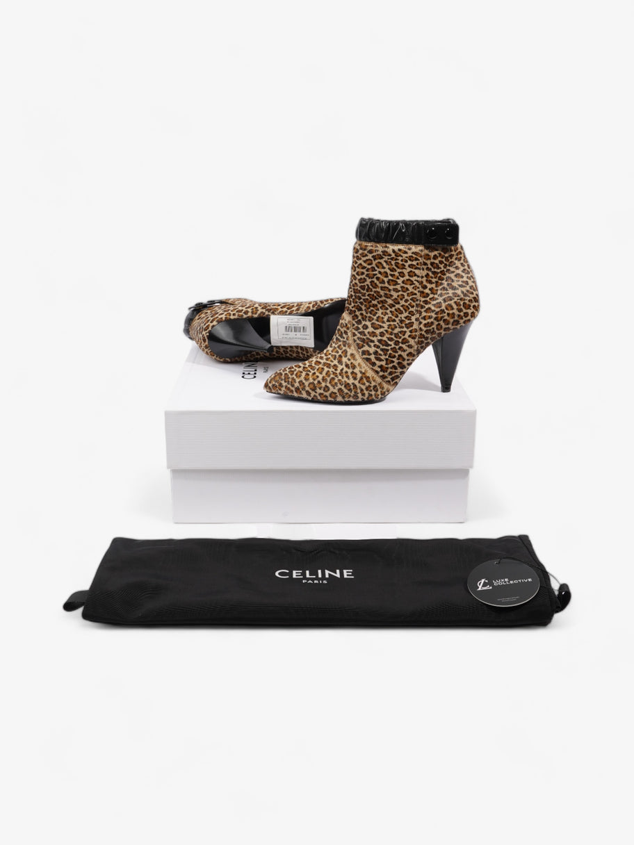 Celine Ankle Boot Leopard Pony Hair EU 36 UK 3 Image 10