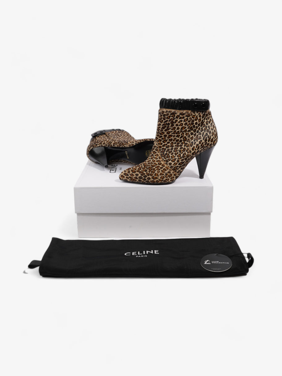 Celine Ankle Boot Leopard Pony Hair EU 37 UK 4 Image 10