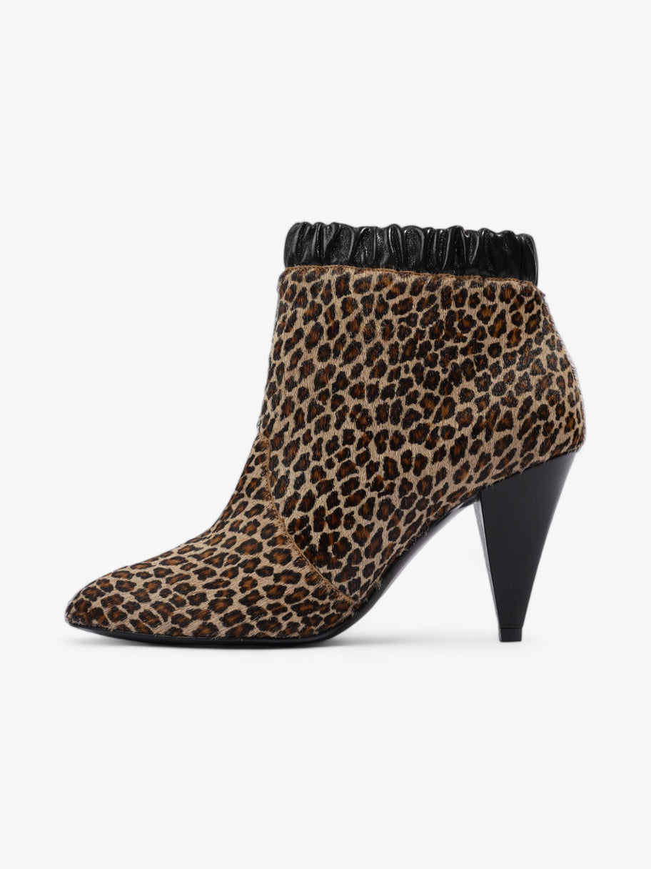 Celine Ankle Boot Leopard Pony Hair EU 37 UK 4 Image 3