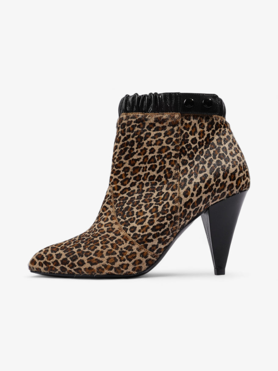 Celine Ankle Boot Leopard Pony Hair EU 37 UK 4 Image 5