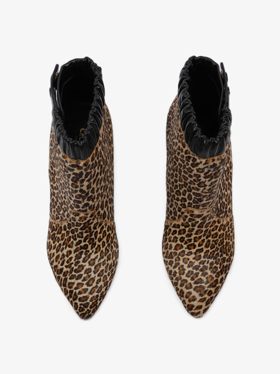 Celine Ankle Boot Leopard Pony Hair EU 37 UK 4 Image 8