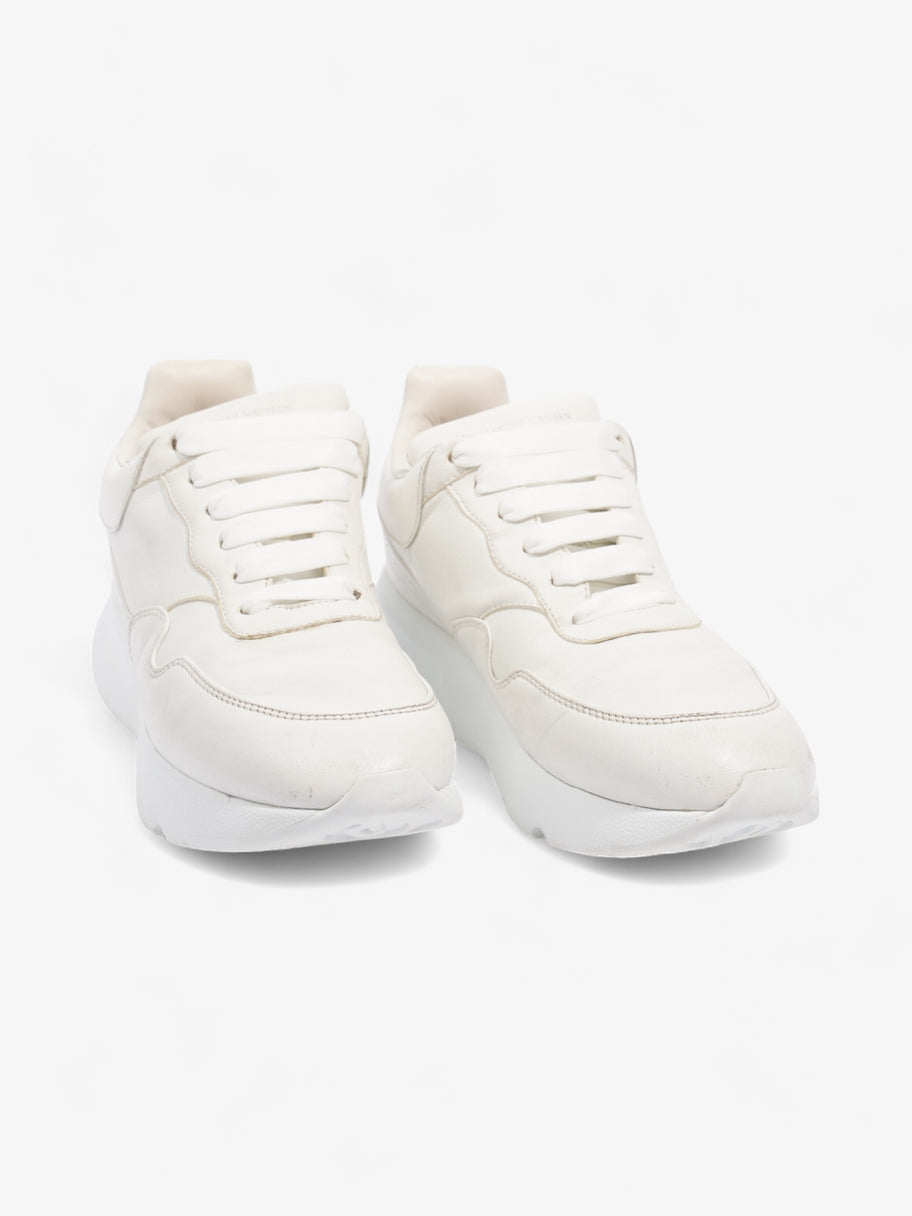 Alexander McQueen Oversized Court Sneaker White Leather EU 36.5 UK 3.5 Image 2