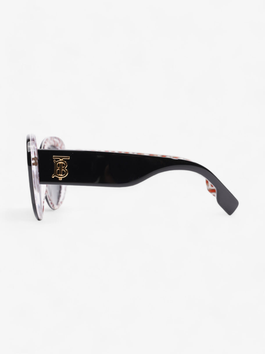 Burberry TB Round Sunglasses Black / Gold Acetate 140mm Image 2