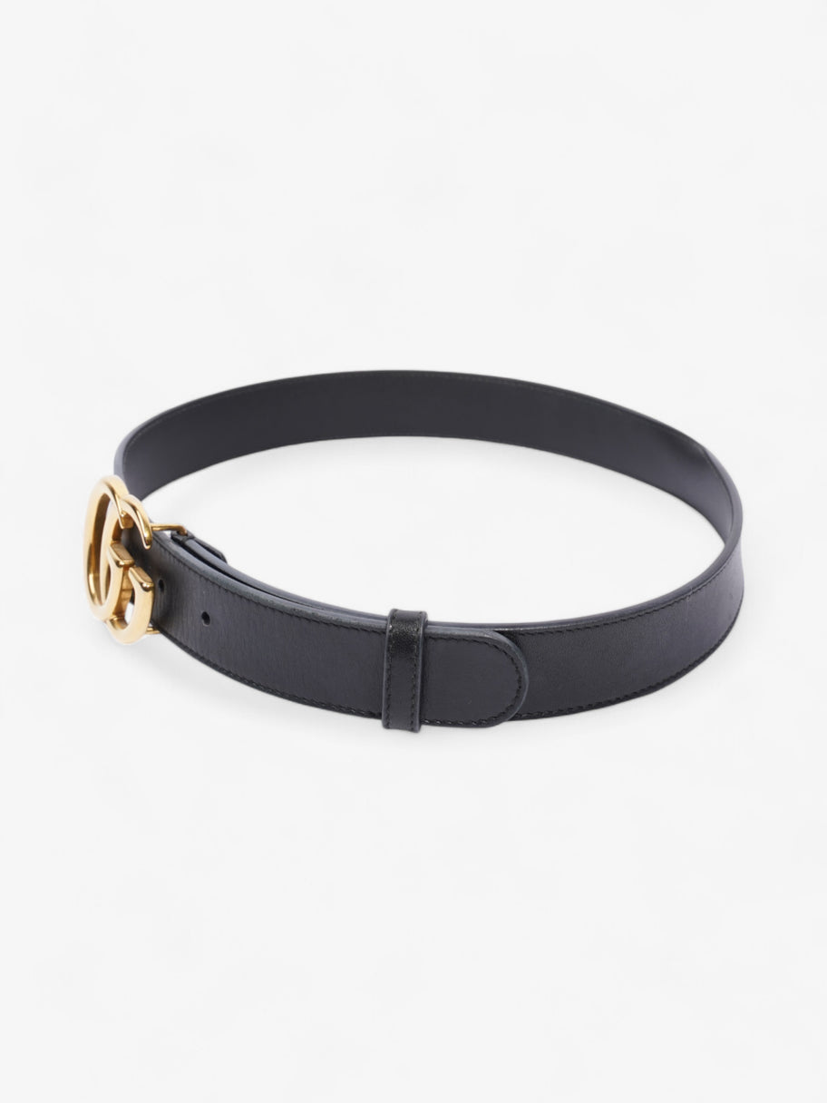 Gucci GG Marmont Belt Black / Gold Leather 70cm / 28