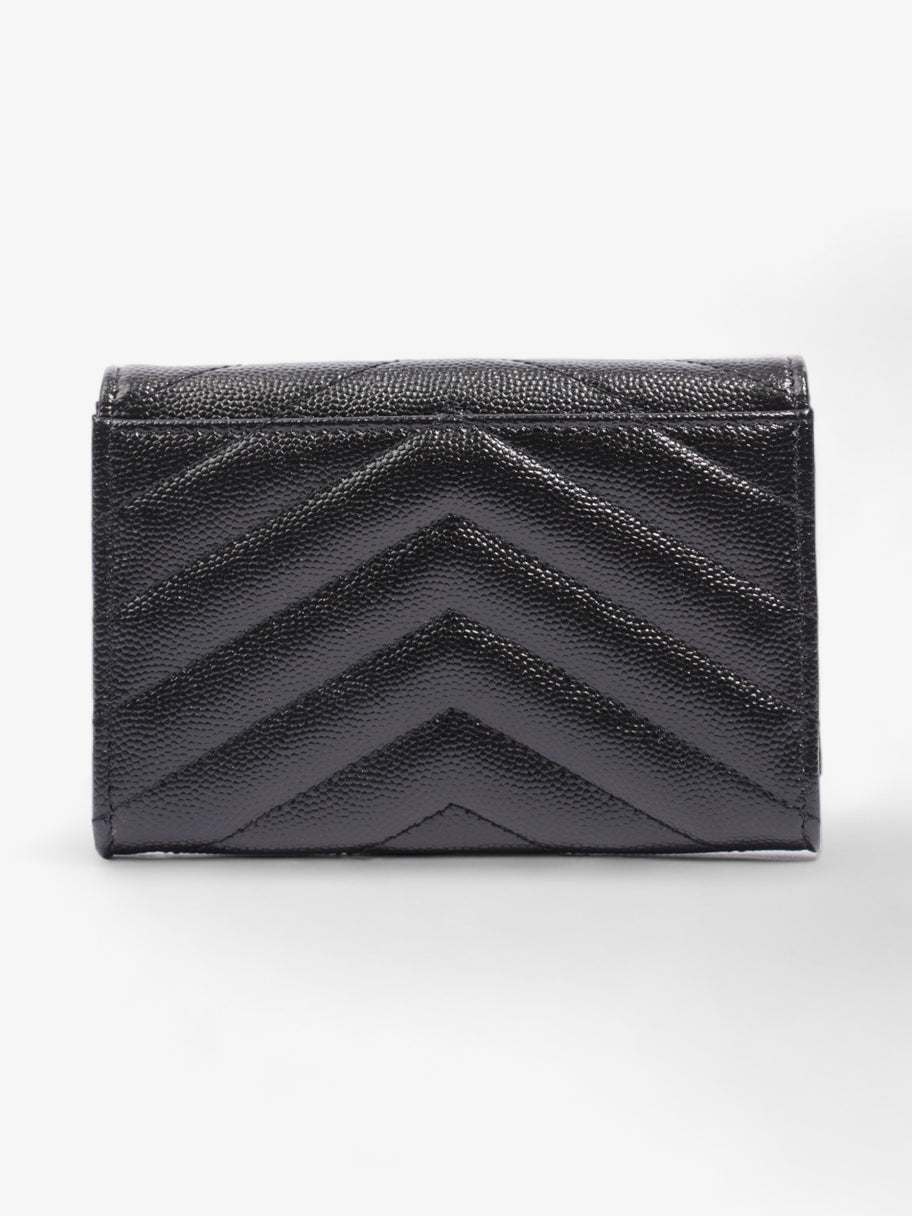 Saint Laurent Mini Envelope Wallet Black Grained Leather Image 3